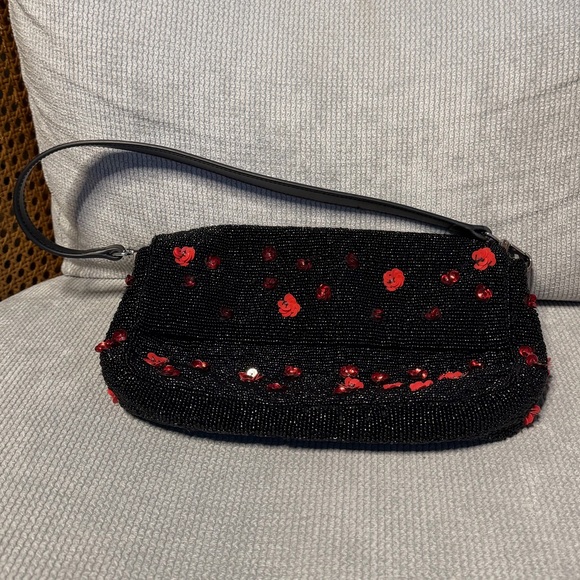 STAUD Timmy Floral Beaded Shoulder Bag - Picture 4 of 11